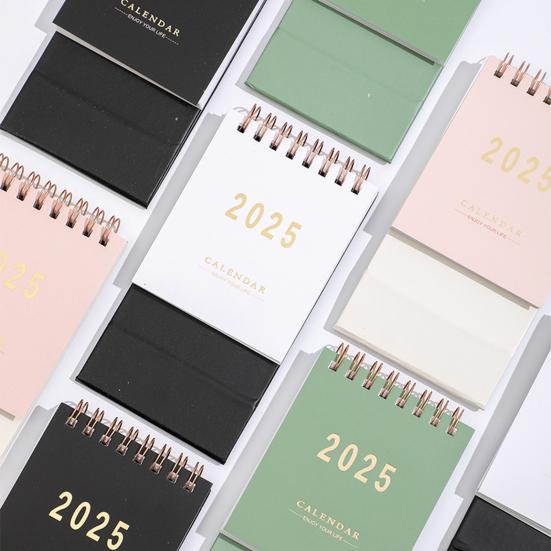 2025 Desk Calendar Annual Planner Standing Flip Calendar with Coil To-Do List Schedule Organizer Home Office School Supplies