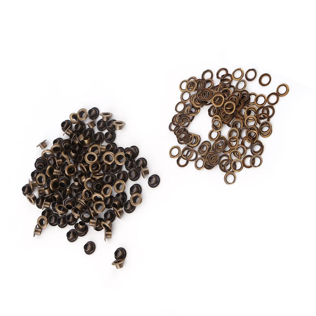 100 шт. металлические люверсы, маленькие люверсы с шайбами ​​для шитья из кожи своими руками