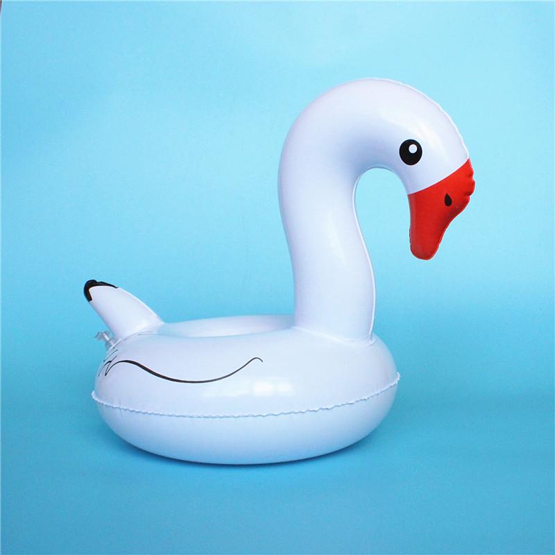 Надувное кольцо для плавания «Лебедь» для банки с напитками, держатель для чашки, пляжный опрос, летние плавающие игрушки