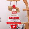 Christmas Letters Decorative Ornaments Christmas Tree Pendants Wooden