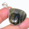 Лабрадорит Ручной работы Украшение из серебра 925 пробы Подвеска 1,58" N0S79