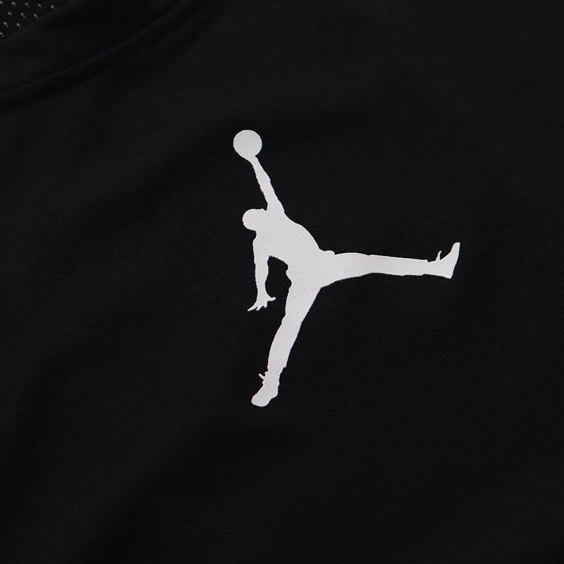 Jordan T Shirts Men's Black Crew Neck Moderate 892257-010