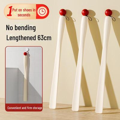 Роскошный рожок для обуви с длинной ручкой: Идеально подходит для беременных женщин и пожилых людей, поскольку позволяет легко надевать носки и обувь, не нагибаясь.