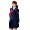 [Classe] Sailor Uniform, Navy, Uniform, Ribbon, Costume, Women's, Crossdressing, High School Girl, Cosplay, L Size