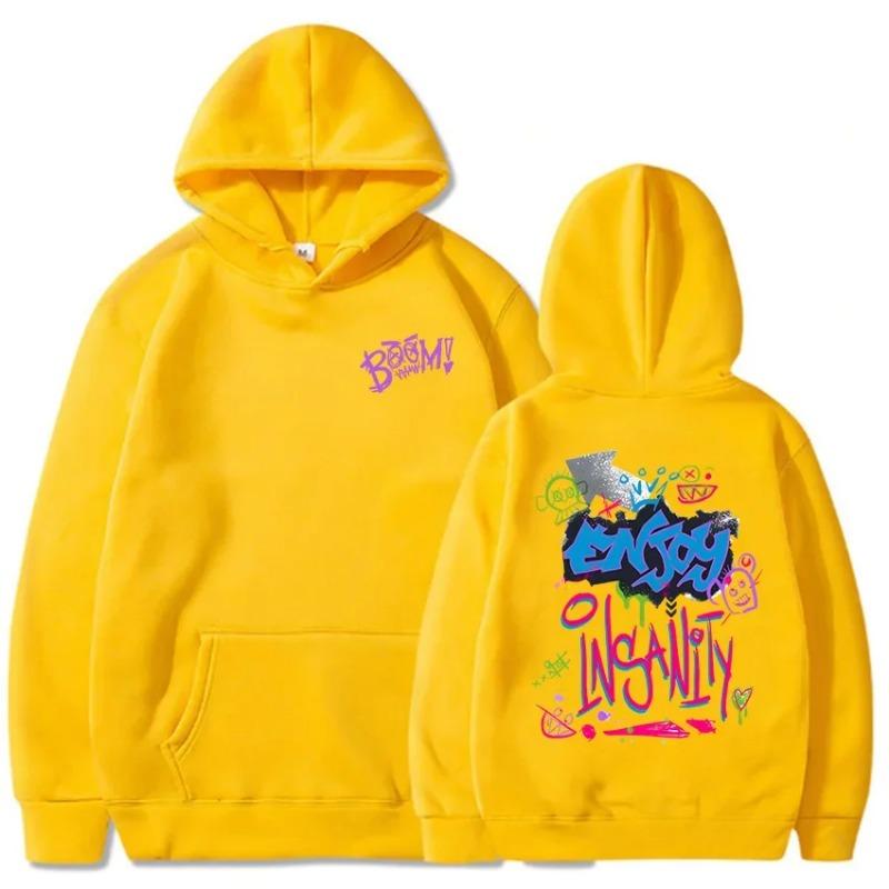 Толстовки с капюшоном Boom Monkey Cartoon Graphic Jinx Arcane Video Game Funny Long Sleeve Women Hooded Sudaderas Female Pullover Hoodies & Sweatshirts women's