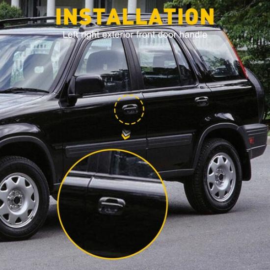 Для Honda CRV 1997-2001 Наружная ручка двери Передняя сторона водителя и пассажира Черная