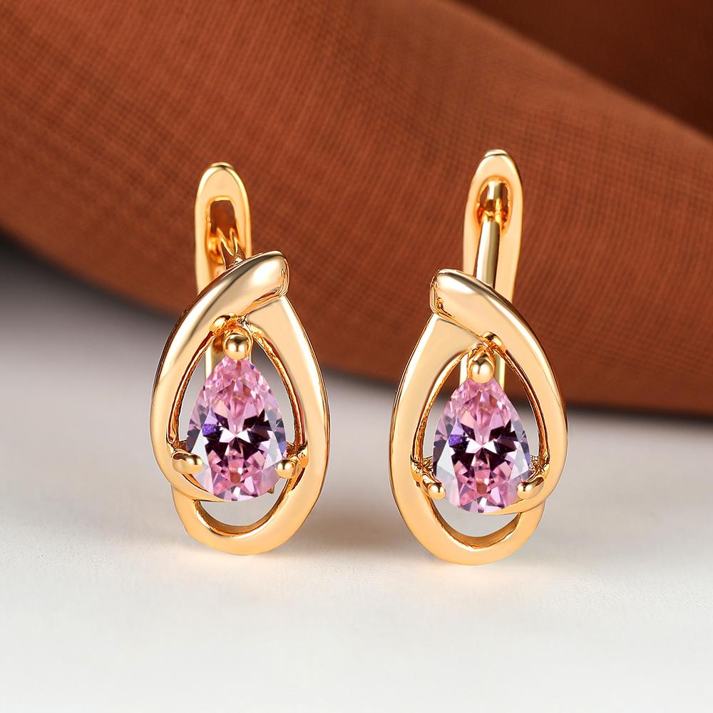 Серьги-капли цвета шампанского и циркона для женщин, серьги-кольца с кристаллами золотого цвета, свадебные украшения