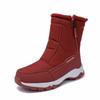 Большие размеры зимние мужские ботинки теплые плюшевые ботильоны влагоотводящие высокие теплые зимние ботинки уличные кроссовки зимняя мужская обувь
