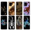 Black Tpu Case For Samsung Galaxy S20 /S20 PLUS/S20 ultra/S20+ /S20FE Back Cover Animal Crab Scorpion