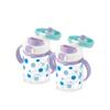 Richell AQ Drinking Mug for Going Out, 200ml, Light Blue, 2 Pieces