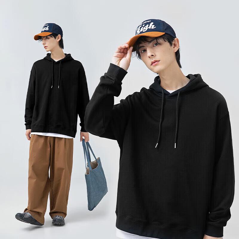 GENIOLAMODE Men's Loose Fit Pullover Hoodie