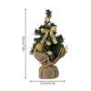 With LED Light Desktop Tree Ornaments 20cm Artificial Christmas Pine Tree  Children Gifts