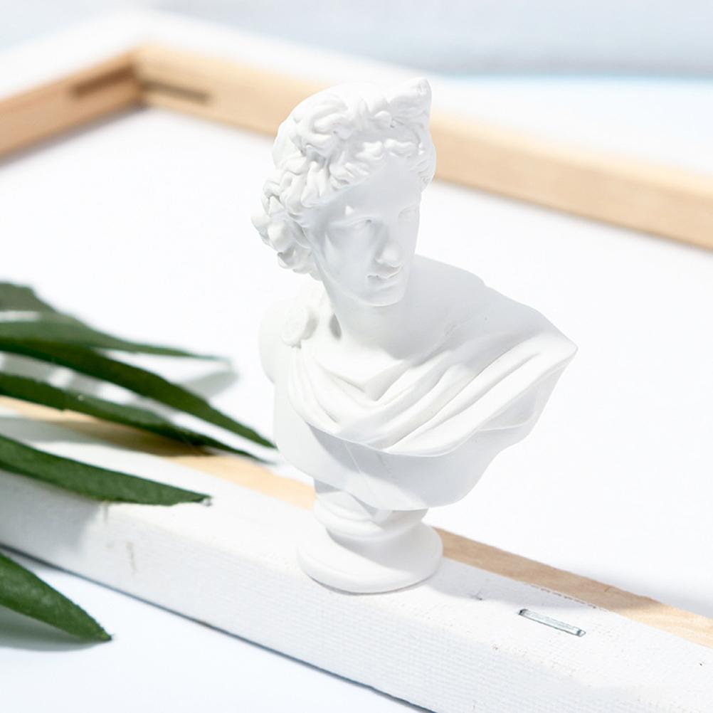 4 шт. Статуэтка Украшения Художник Эскиз Реквизит Мини Греческая Голова Фигурка Персонаж Украшения Смола Бюст Статуэтки Офис