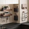 DANLE Walnut Kitchen Spice & Storage Rack