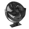 Fireplace Fans Heat Powered 6 Blades Slient with Protective Cover Handle Wood Stove Fan for Gazebo