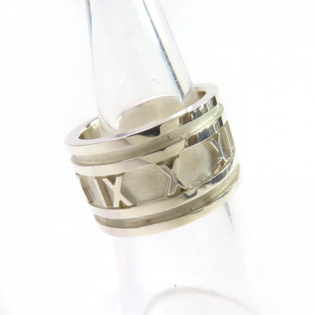 Great TIFFANY&Co. Ring Atlas Silver SV925 Women Used