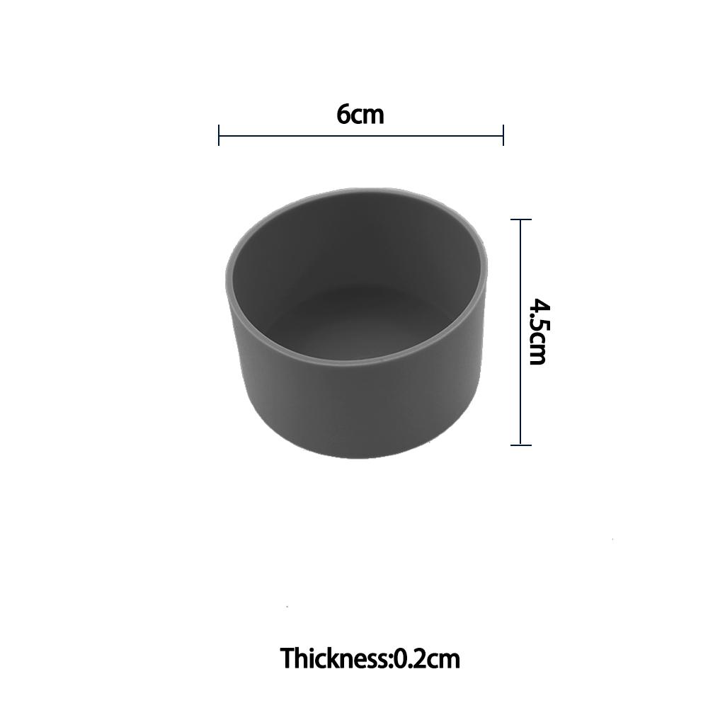 For Better Life 1Pc 6cm Soft Silicone Cup Bottom Sheath Protector Sleeve For Glass Water Tea Bottle Anti Damage Accessories