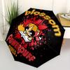 1pc Powerpuff Girls Automatic Outdoor Umbrella with Folding feature - Compact Travel Umbrella, Perfect Gift for Birthday, Christmas, , 048
