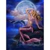 Painting Kit Diamond Embroidery Mermaid Diamond Painting Full Drill Round