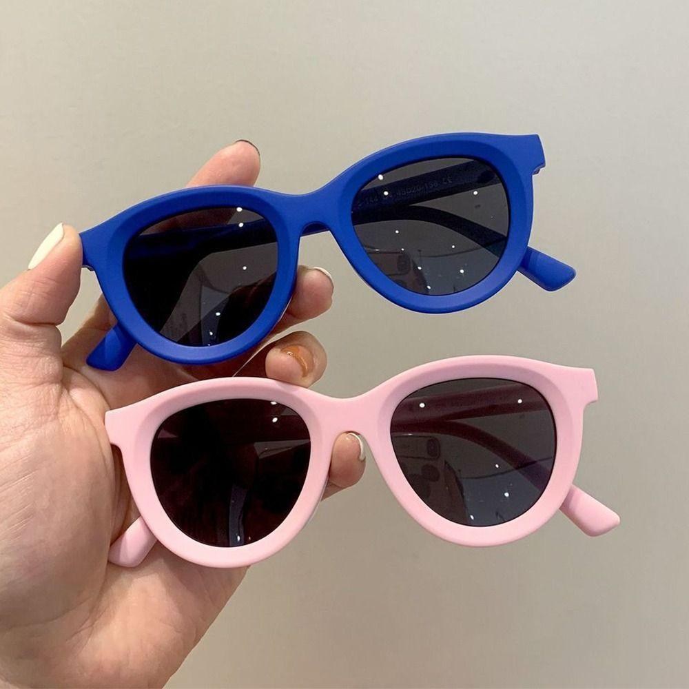 Детские солнцезащитные очки в стиле ретро для улицы, защита от УФ-лучей, мягкие детские солнцезащитные очки, леденцовый цвет, пляжные очки для игр для мальчиков и девочек