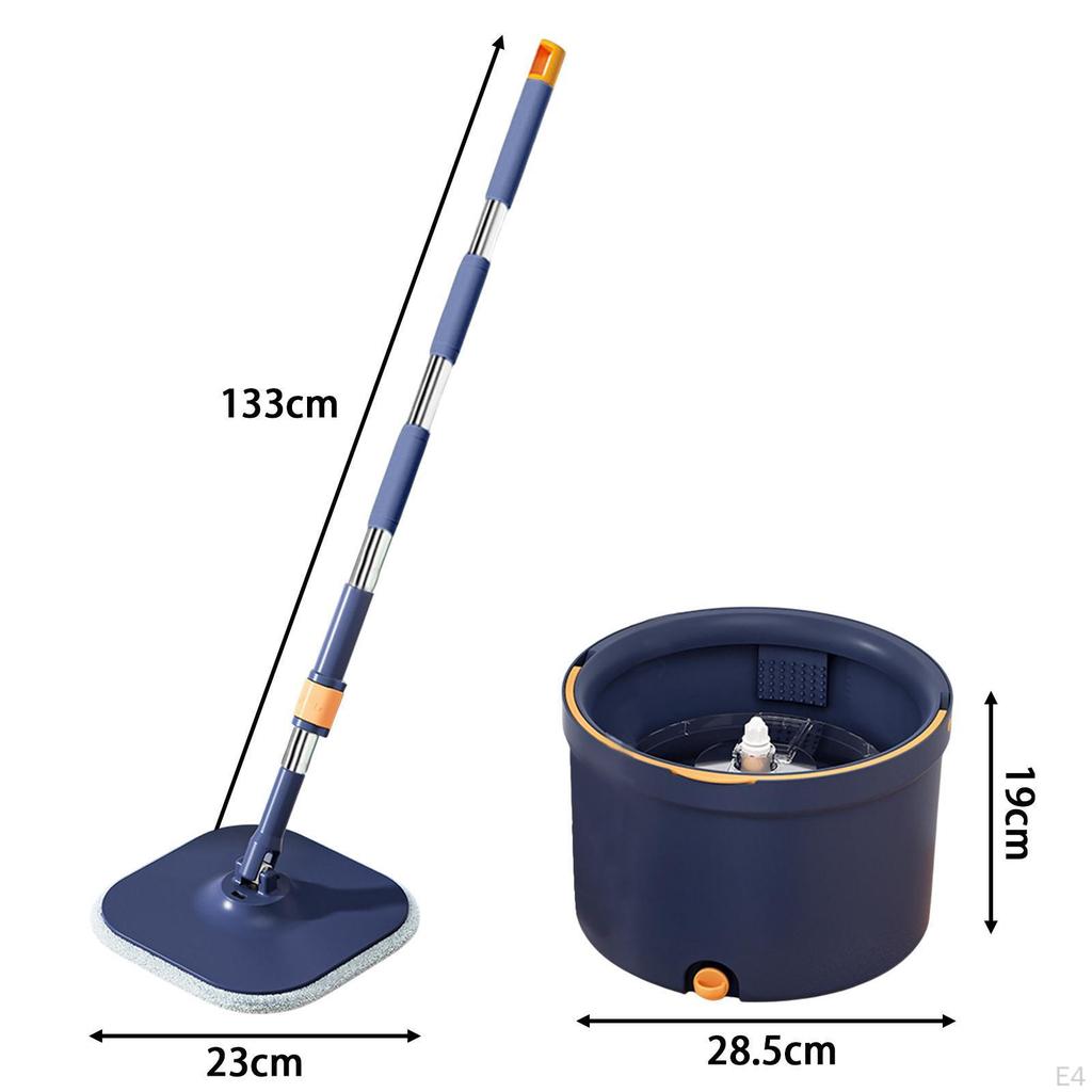 Комплект швабры и ведра, грязный и чистый, сепаратор воды, регулируемая ручка из нержавеющей стали, швабры из микрофибры