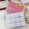 Прозрачный пластиковый контейнер для хранения на 48 отделений с крышкой, отдельные секции для путешествий, ювелирных изделий, серег, колец, портативный органайзер