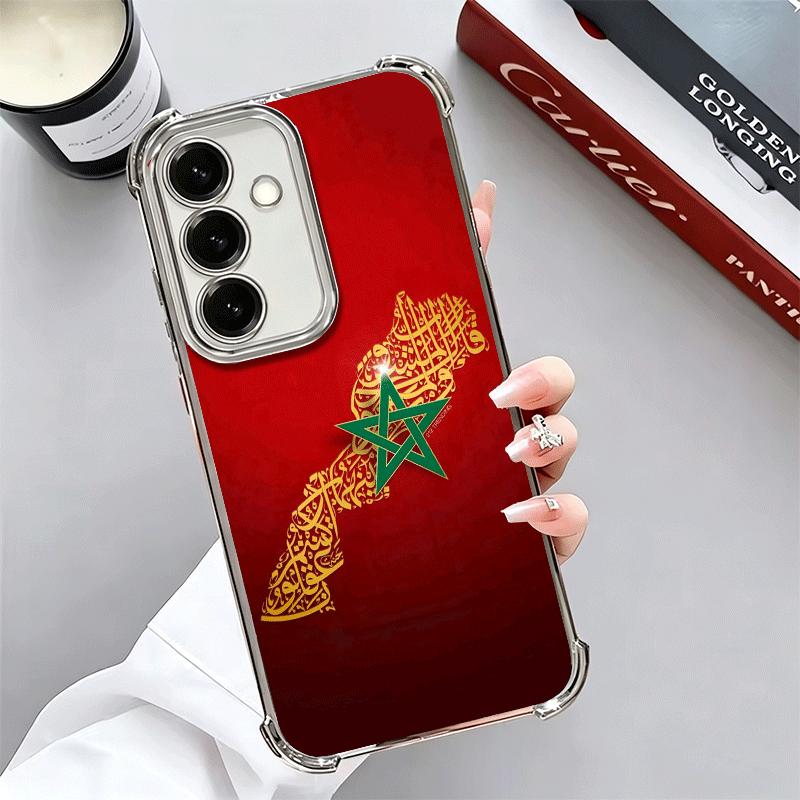 Покрытие в виде флага Марокко Чехол для телефона Для Samsung A17 A07 A37 A57 A16 A56 A15 A55 A14 A54 A13 A53 A26 A36 A25 A35 A24 A34 A23 A33