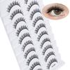 10 Pairs Handmade 3D Faux Mink Lash Full Strip Fake Eyelash Eye Makeup Tools  Eye Lash Extension