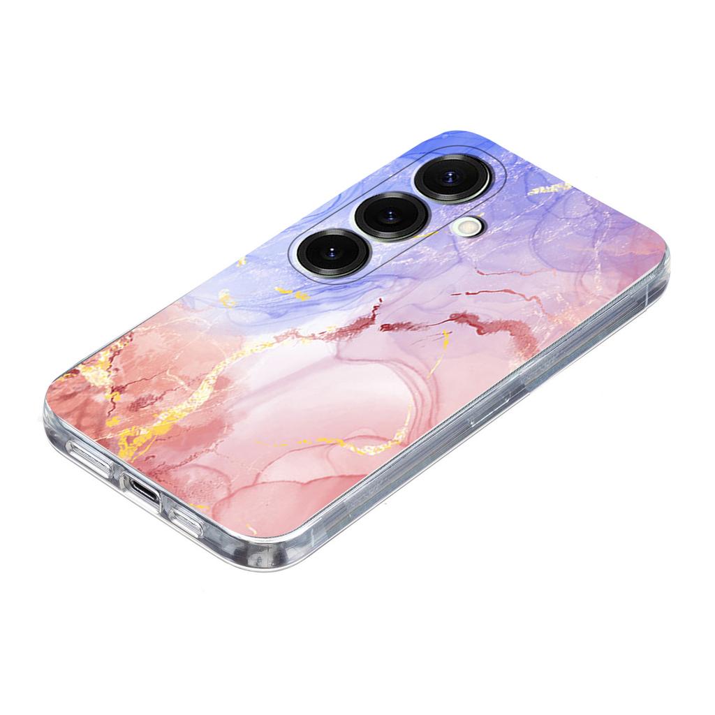 Для Samsung Galaxy S25+/S24+ Чехол Мраморный принт Мягкий ТПУ Чехол для телефона