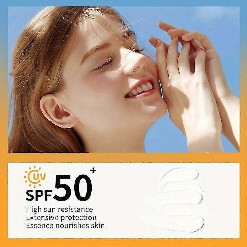 Sunscreen SPF 50, PA+++, Ultra Light UV Protetion Face Sunscreen, High Protection Suncream Factor 50, Daily Use & Travel Sun Cream, Refreshing, Non Gr