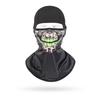 Balaclava Skull Design Heat-Transfer Printed Breathable Spandex/Polyester Unisex Neck Gaiter for Motorcycle Riding Outdoor Use