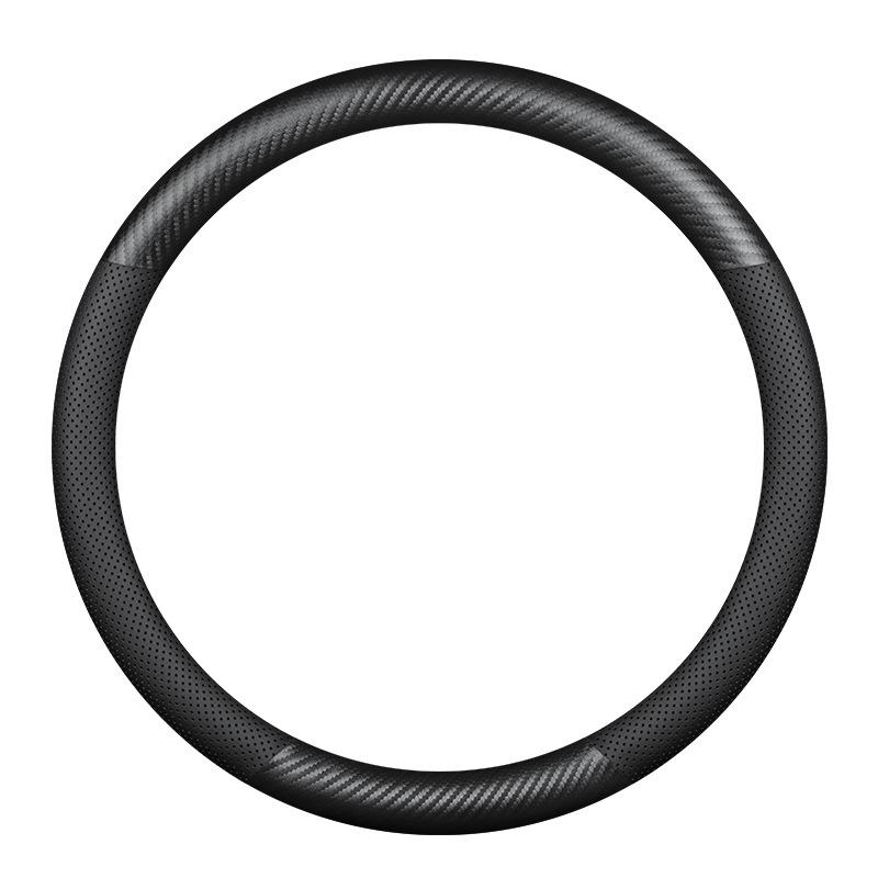 Compatible Baojun Steering Wheel Cover - Genuine Leather & Carbon Fiber for 730, 510, 560, 310W, 530, 630, 360, RS5 Models