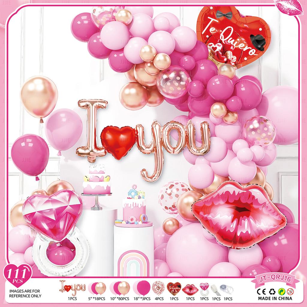 Valentine'S Day Theme Balloon Set Qixi Wedding Confession Balloon Hotel Balloon Decoration And Decoration