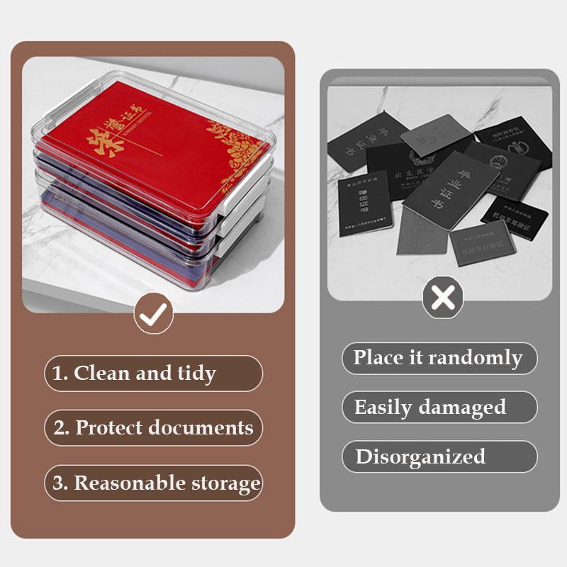 Прозрачный ПЭТ Настольный Органайзер, Толстый Держатель для Файлов формата А4, Водонепроницаемый и Штабелируемый Офисный Хранилище Документов