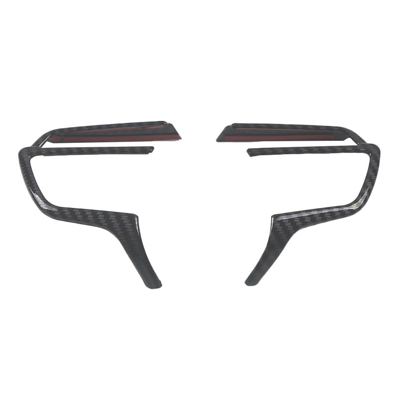 Для Toyota Highlander XU70 2020 2024 2024 2024 Гибридный ABS карбоновый руль автомобиля кнопки панель крышка отделка наклейка аксессуары