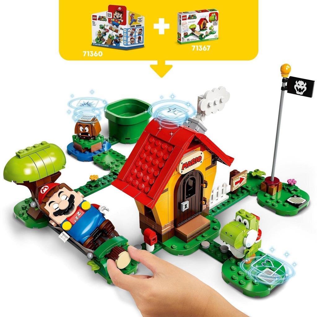 LEGO Super Mario Дом Йоши и Марио 71367 - Игрушка, Видеоигра, Дом, Мальчики, Девочки, Возраст 6+