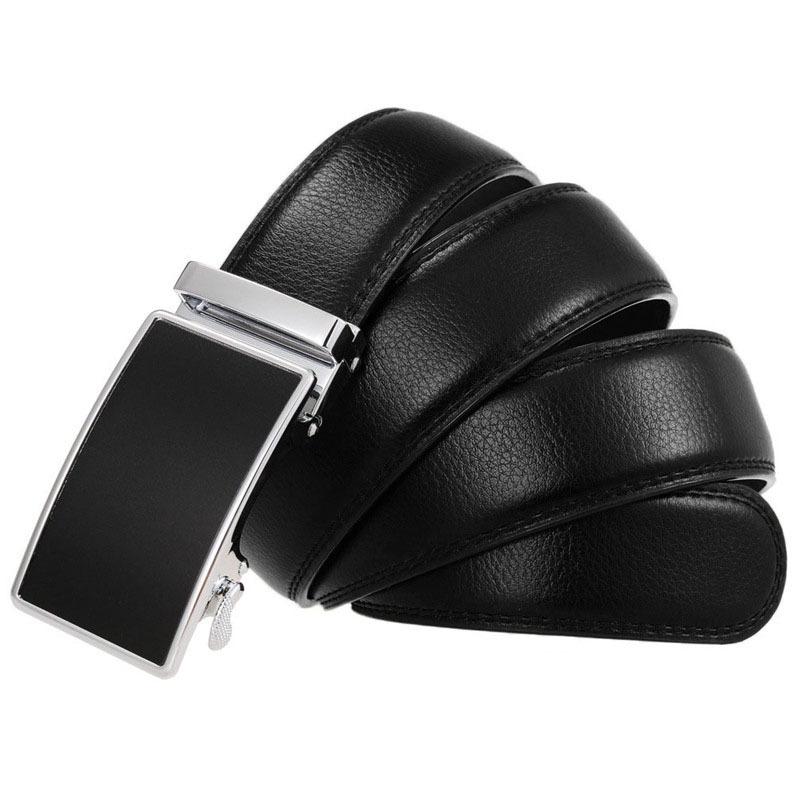 Hi Men's Leather Belt Luxury Designer Belts Men High Quality Male Metal Buckle Belt
