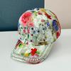 Letter Diamond Baseball Cap Dot Diamond Bead Lace Cap Flower Shade Sun Hat Children