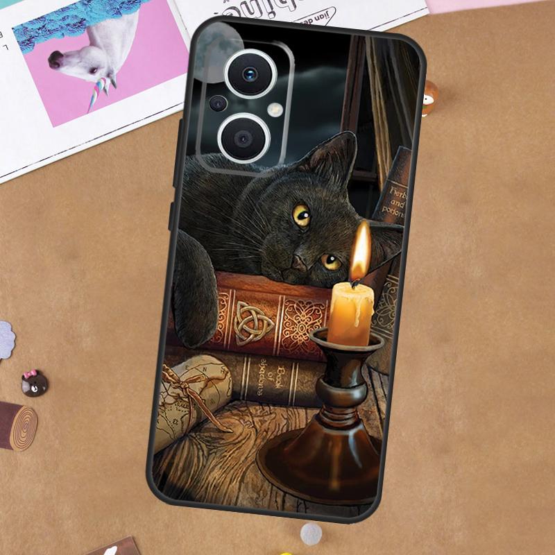 Кот-ведьма Для OPPO Reno 7 8 Lite 10 11 12 13 14 Pro 8T 11F 12F 13F 14F OPPO Find X8 X5 X6 X9 Pro Чехол