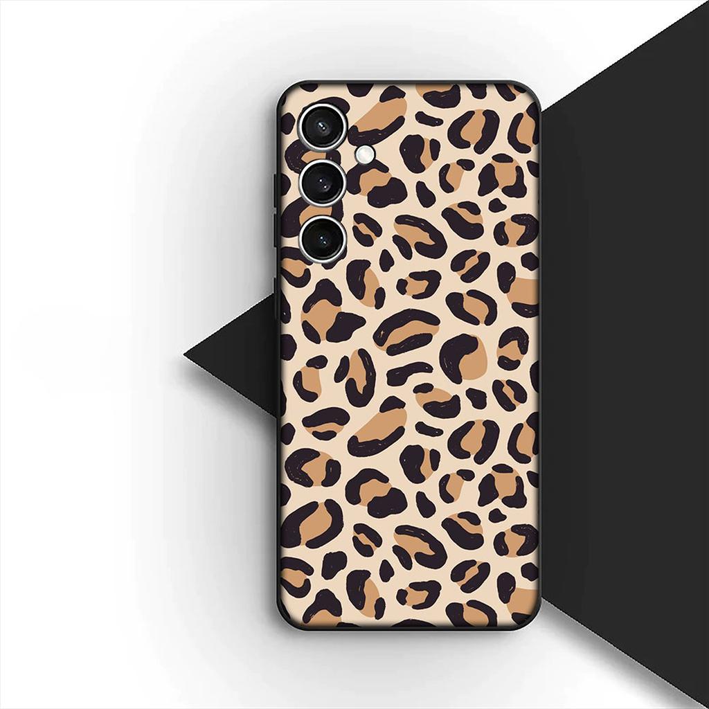 Чехол для Samsung Galaxy S10 S8 S9 Plus A33 A34 A31 70 A71 A72 Note 20 9 8 S10E Кейс Чехол для телефона Коровья шкура Леопард Змея