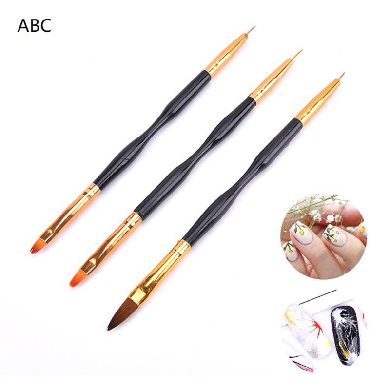 Кисть для УФ-геля для ногтей, французская полосатая подводка, ручка для маникюра, ультратонкие точечные кисти