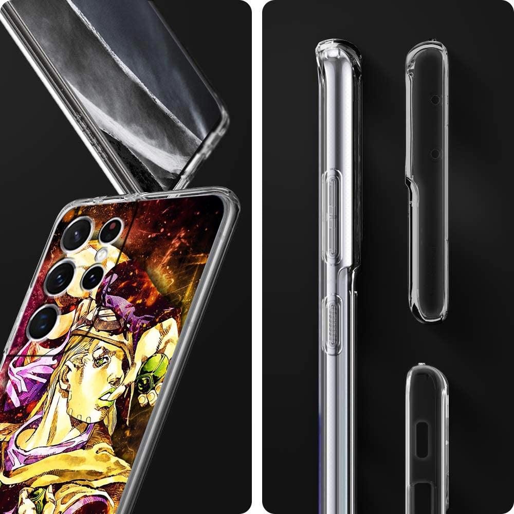 Чехол для телефона Jojo Bizarre Adventure для Samsung Galaxy S22 5G S20 Ultra S21 FE 5G S10E S9 S8 S10 Plus Note 20 10, прозрачная задняя крышка