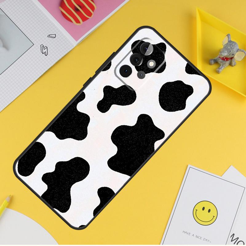 Cow Print Phone Case For Samsung Galaxy A53 A33 A13 A12 A32 A52 A14 A34 A54 A15 A25 A35 A55 A71 A51