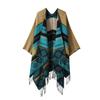 Bohemian Shawl Cape Inner Mongolia Wear Cape Tassel Thickened Double-Sided Scarf Premium Shawl