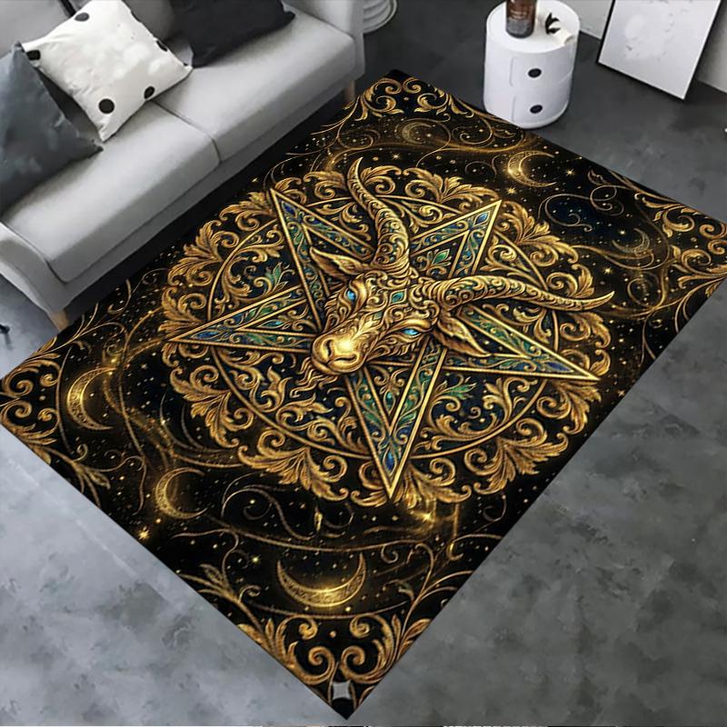 2025 New Satan's Pentagram Carpet Rug for Living Room Bedroom Home Sofa Decoration,Kids play Non-slip Floor Mat137