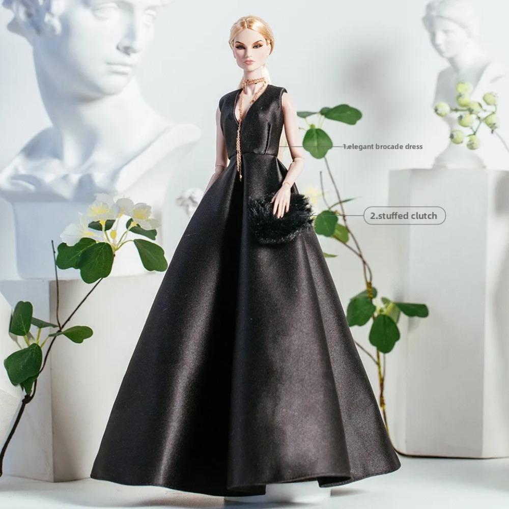 Костюм одежды для кук Xianxian 1/6 Аниме BJD 32 см Одежда для кукол-супермоделей Аксессуары Модная Черная Романтичная Девочка Игрушки для самостоятельной сборки Коллекционер