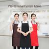 Водонепроницаемый фартук с логотипом на заказ для женщин - Модная кухонная и ресторанная униформа