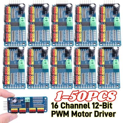 1-50X Модуль драйвера PCA9685 Интерфейс IIC 16-канальная 12-битная PWM плата драйвера сервомотора Контроллер для Arduino Робота