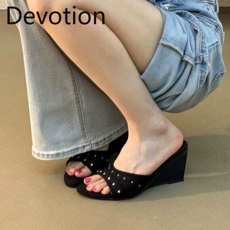 Женские шлепанцы на шпильке - Новый стиль Высококаблучные шлепанцы Devotion