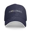 Pickleball Hat for Mens Womens Baseball Hat Adjustable Outdoor Logo Cap Black Baseball Caps Snapback Hat